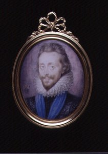 Pienoiskuva Henry Wriothesleystä, Southamptonin kolmannesta jaarlista (1573-1624) n. 1620 (wc vellum)